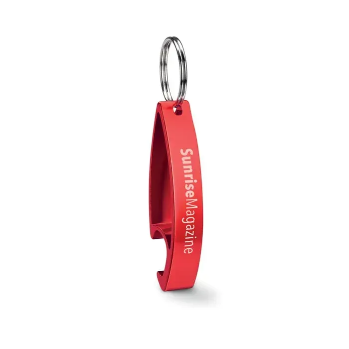 Breloc din aluminiu cu deschizator de sticle COLOUR TWICES