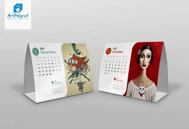 Calendare de birou tip "Căsuță"