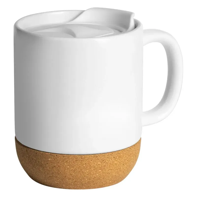 Cana din ceramica cu baza de pluta CORTADO SUBLI, 400ml