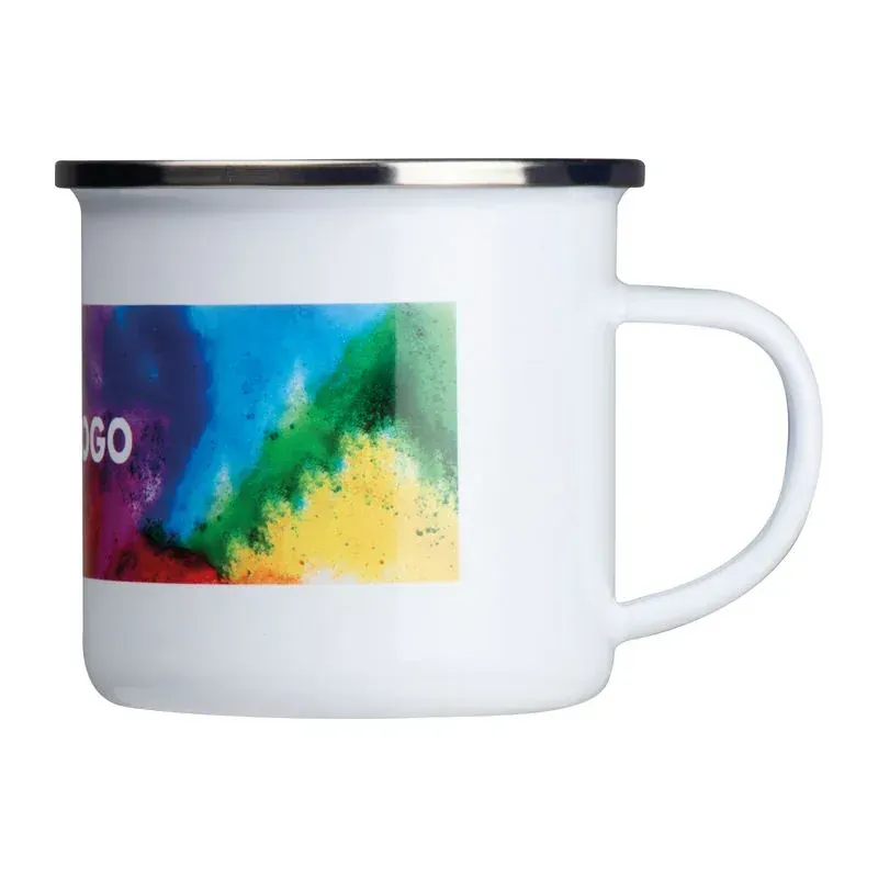 Cană retro emailat sublimabilă, 300ml
