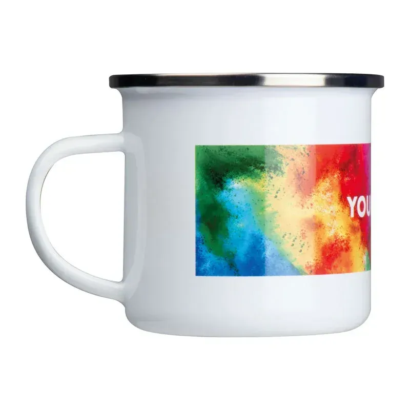 Cană retro emailat sublimabilă, 300ml