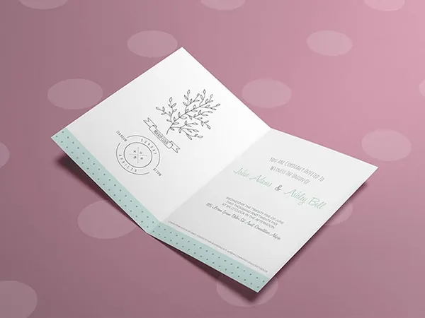 Invitații standard cu pliere