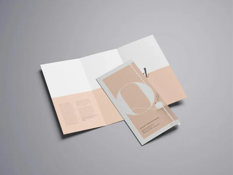 Leaflet A4 pliat in C