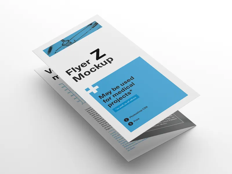 Leaflet A4 pliat in Z