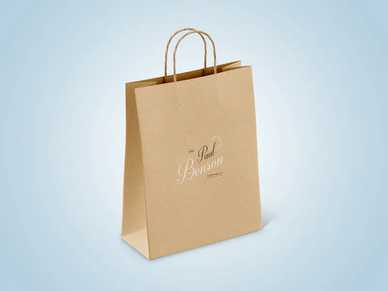Pungi din kraft natural cu logo