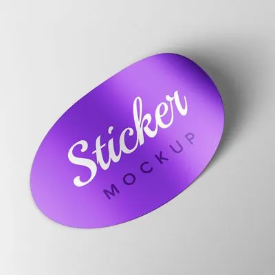 Stickere PVC ovale - decupare pe contur