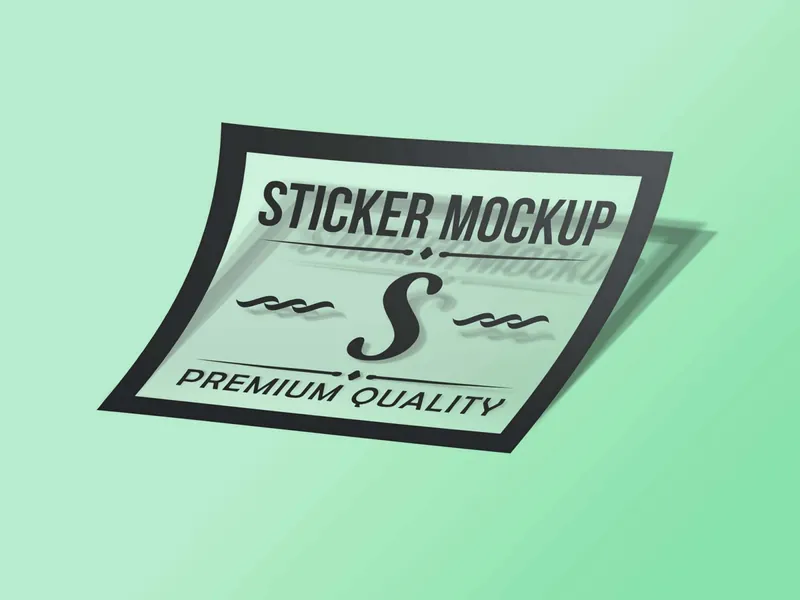 Stickere PVC pătrate - decupare pe contur