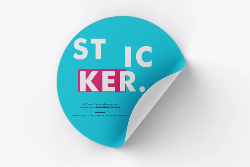 Stickere PVC rotunde - decupare pe contur