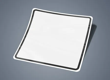 Stickere PVC pătrate - tăiere completă