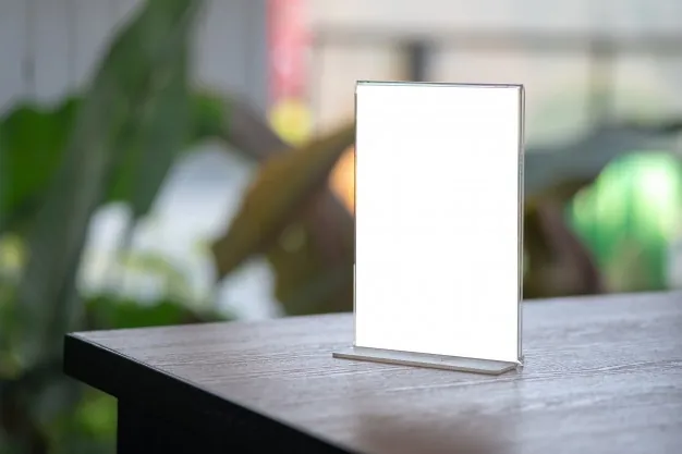 L Display din plexiglass