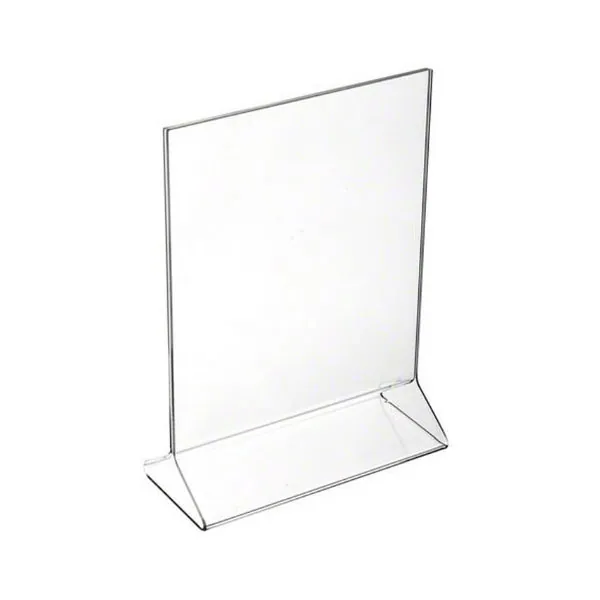 Suport meniu T din plexiglas