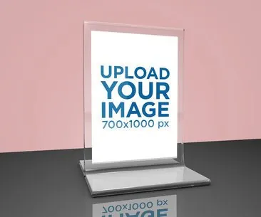Suport meniu T din plexiglas