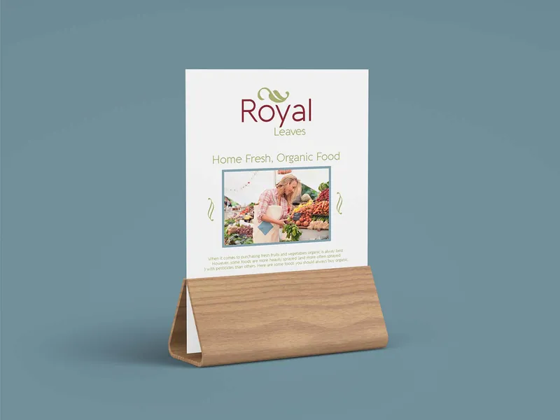 Table-tent pentru suporturi
