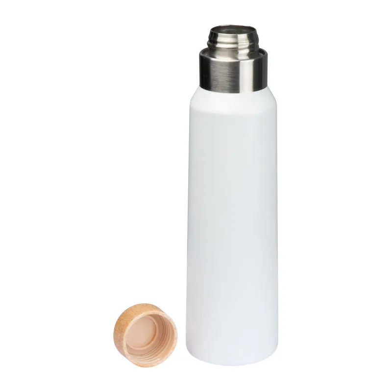 Sticlă termos cu dop din imitaţie de plută 500ml