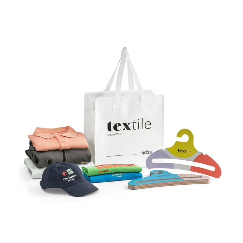 Set demonstrativ textile