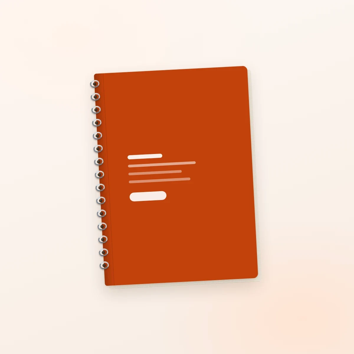 Design carnet cu interior tiparit