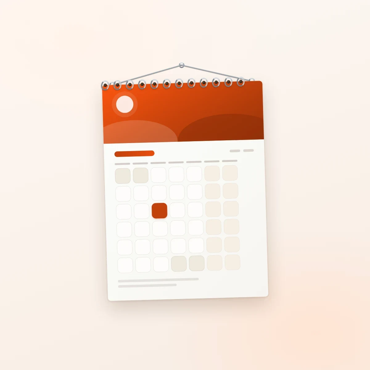 Design calendar de perete 13 foi (ilustrație Dira Print)